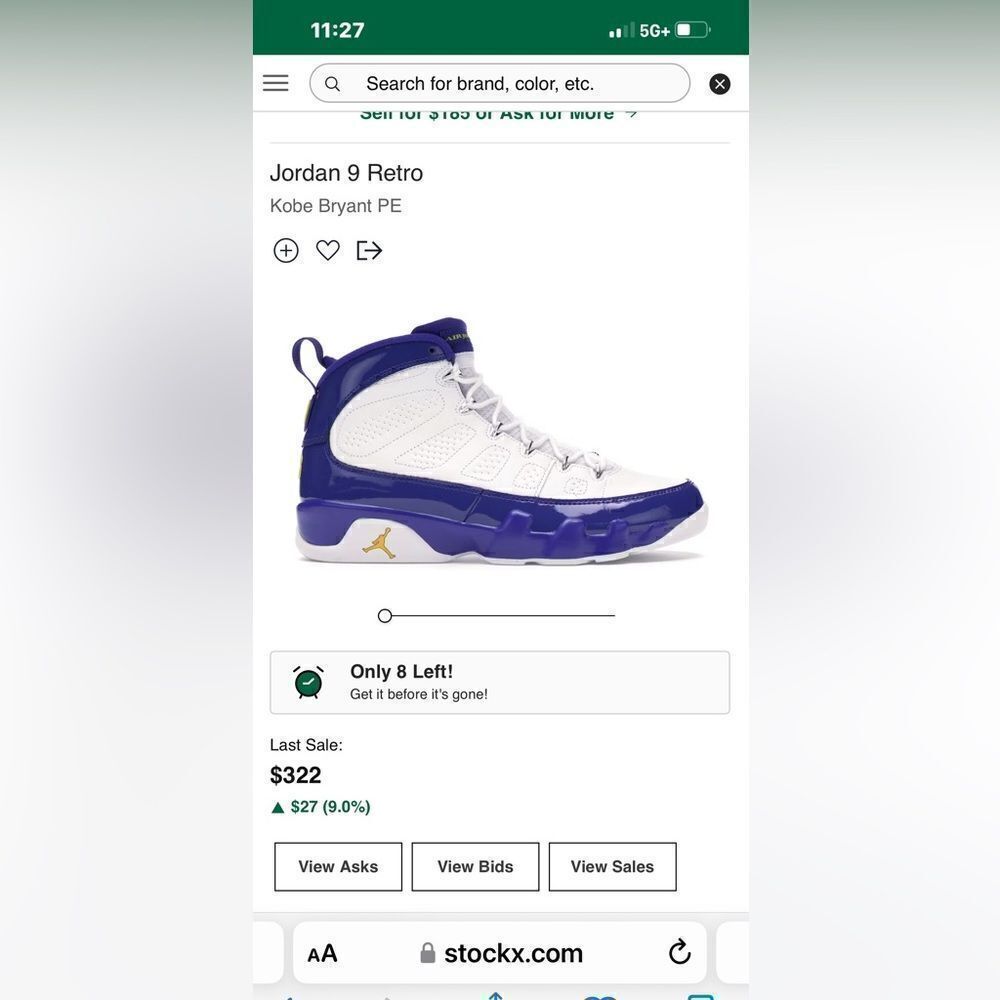 🔥🏀 NIKE AIR JORDAN IX Kobe PE - Men Sz 11 - EXCELLENT Condition‎ - Picture 12 of 12